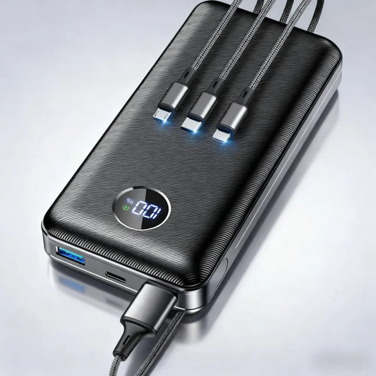 Massive Power, Zero Worries – 60,000mAh Fast-Charging Bank for Travel, Camping & Any Emergency