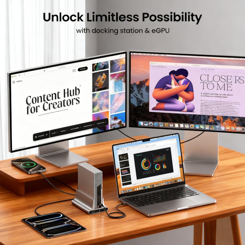 All-in-One USB-C Cable – 15FT, 4K/8K Video, High-Speed Data, 240W PD Charging