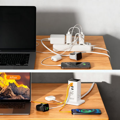 Compact 9-in-1 USB-C Charging Station – Fast PD 65W for iPhone, MacBook, Tablet